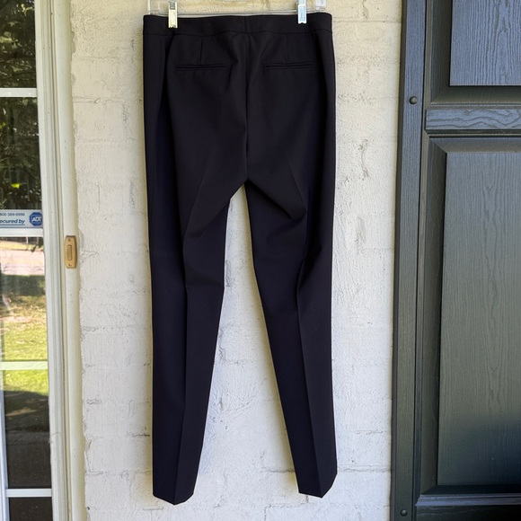 Lafayette 148 NY Black Lightweight Stretch Wool Classic Trousers Size 4 - Picture 7 of 12